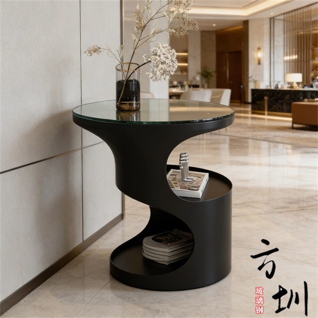 玻璃钢多层储物茶几家具 玻璃钢多层储物茶几家具