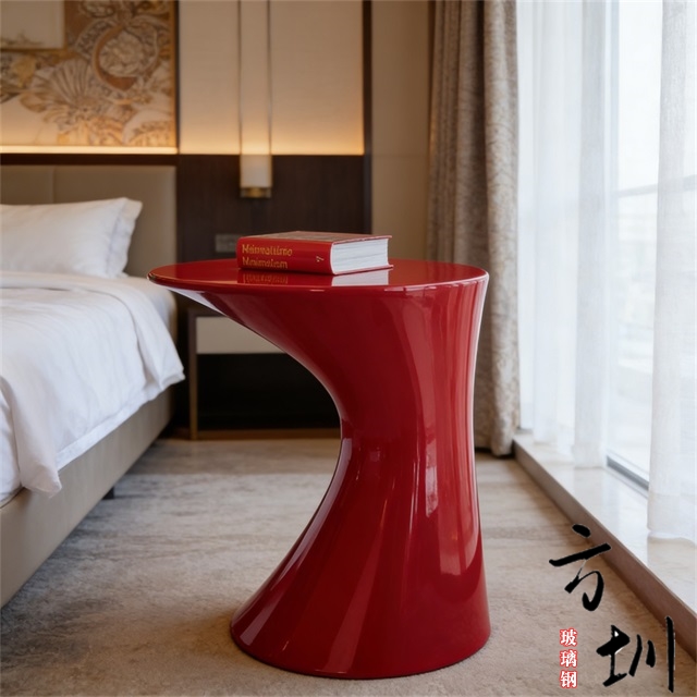 室内玻璃钢小蛮腰造型茶几家具 室内玻璃钢小蛮腰造型茶几家具