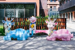 幼儿园商场玻璃钢卡通动物造型沙发
